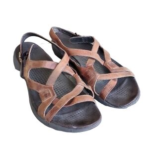 Merrell Agave Autumn Leather Sandals shoes sz 9